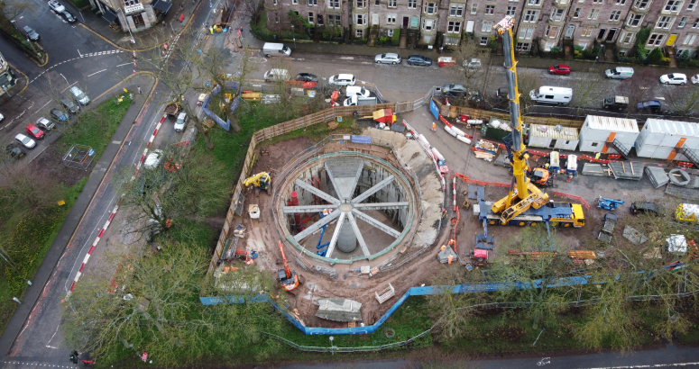 roof going onto the tank